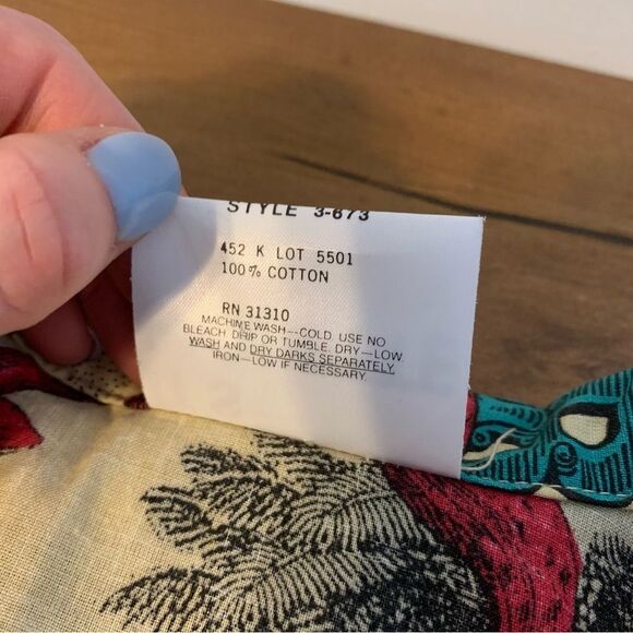 Vintage 80’s Art to Wear Novelty Print Button Front Top Size 24W Plus Size - Picture 11 of 11